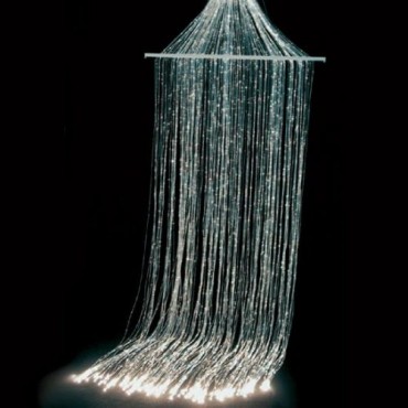 Фиброоптическая занавесь (150 волокон) с источником света и настенным креплением